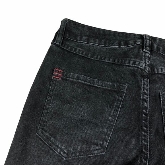 BDG Black Denim Jeans Drain Pipe High Rise 26 Women's Grunge Classic Urban Outfi - Picture 6 of 6